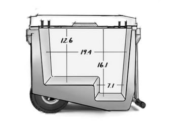 Image of RovR Products RollR 80 Wheeled Cooler, Bluebird, 80BROLLR