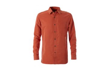 Image of Royal Robbins Desert Pucker Dry Long Sleeve, Burnt Ochre, Small, 72221-571-S