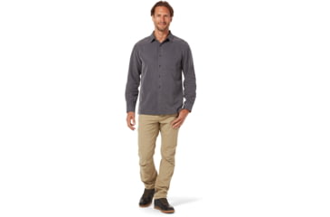 Image of Royal Robbins Desert Pucker Dry Long Sleeve - Mens, Asphalt, 3XL, 72221-568-3XL-