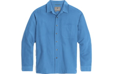 Image of Royal Robbins Desert Pucker Dry Long Sleeve Shirt - Mens, Parisian Blue, Small, Y72221-704RR-S