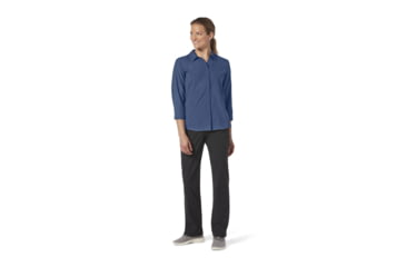 Image of Royal Robbins Expedition II 3/4 Sleeve Shirt - Womens, Deep Blue, M, Y322027-Deep Blue-M
