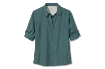 Image of Royal Robbins Expedition II 3/4 Sleeve Shirt - Womens, Sea Pine, XL, Y322027-Sea Pine-XL