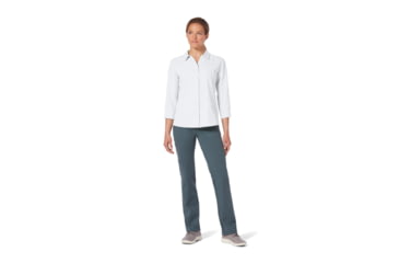 Image of Royal Robbins Expedition II 3/4 Sleeve Shirt - Womens, White, S, Y322027-White-S