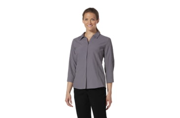 Image of Royal Robbins Expedition II Print 3/4 Sleeve Shirt - Womens, Graystone Zephyr Print, S, Y322024-Graystone Zephyr -S