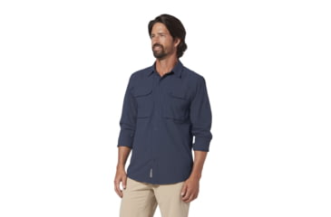 Image of Royal Robbins Expedition Pro Long Sleeve Shirt - Men's, Medium, Navy, Y422039-728-M