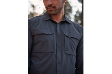 Image of Royal Robbins Expedition Pro Long Sleeve Shirt - Men's, Medium, Navy, Y422039-728-M