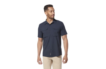Image of Royal Robbins Expedition Pro Short Sleeve Shirt - Mens, Navy, Extra Large, Y421022-728-XL
