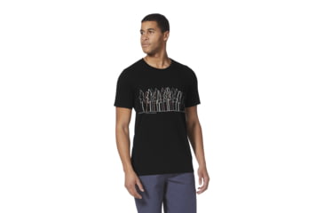 Image of Royal Robbins Forest Tee - Mens, Jet Black, Large, Y711033-37-L
