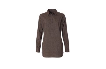 Image of Royal Robbins Hemp Blend Long Sleeve Shirt - Womens, Turkish Coffee, Large, Y622004-127-L