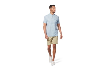Image of Royal Robbins Hempline Spaced S/S Shirt - Mens, Summer Sky, L, Y721021-Summer Sky-L