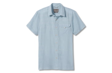 Image of Royal Robbins Hempline Spaced S/S Shirt - Mens, Summer Sky, L, Y721021-Summer Sky-L