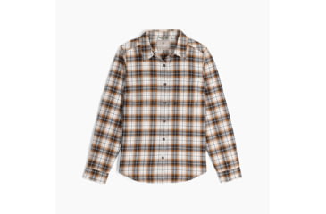 Image of Royal Robbins Lieback Organic Cotton Flannel Long Sleeve - Womens, Ivory Wildwood Pld, Medium, Y621012140M