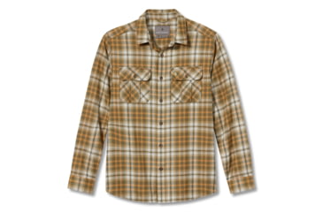 Image of Royal Robbins Lost Coast Flannel Plaid Long Sleeve Shirt - Men's, Small, Dark Olive Rockport Pld, Y422023-986-S