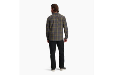 Image of Royal Robbins Lost Coast Flannel Plaid Long Sleeve Shirt - Mens, Asphalt Westport Pld, Small, Y422023049S
