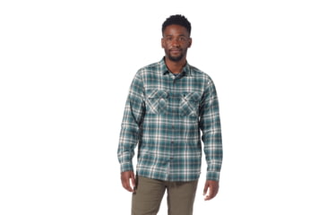 Image of Royal Robbins Lost Coast Flannel Plaid Long Sleeve Shirt - Mens, River Rock Westport Pld, Extra Large, Y422023058XL