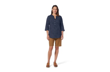 Image of Royal Robbins Oasis Tunic II 3/4 Sleeve Shirt - Womens, Navy, Small, Y622019-728-S