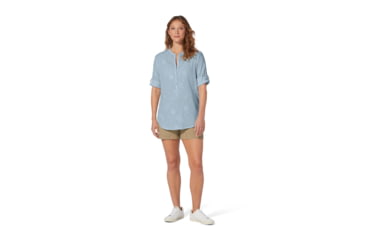 Image of Royal Robbins Oasis Tunic II 3/4 Sleeve Shirt - Womens, Summer Sky, Medium, Y622019-967-M