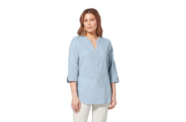 Image of Royal Robbins Oasis Tunic II 3/4 Sleeve Shirt - Womens, Summer Sky, S, Y622017-Summer Sky-S