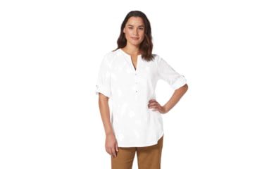 Image of Royal Robbins Oasis Tunic II 3/4 Sleeve Shirt - Womens, White, Large, Y622019-010-L