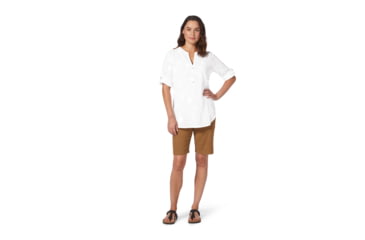 Image of Royal Robbins Oasis Tunic II 3/4 Sleeve Shirt - Womens, White, Large, Y622019-010-L