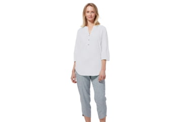Image of Royal Robbins Oasis Tunic II 3/4 Sleeve Shirt - Womens, White, M, Y622017-White-M