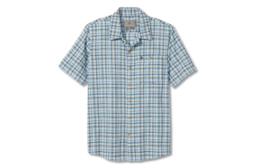 Image of Royal Robbins Redwood Plaid S/S Shirt - Mens, Collins Blue, XXL, Y721024-Collins Blue-XXL
