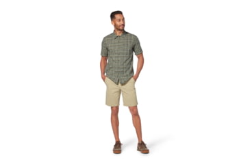 Image of Royal Robbins Redwood Plaid S/S Shirt - Mens, Fiddlehead, L, Y721024-Fiddlehead-L