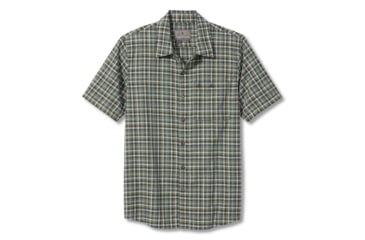 Image of Royal Robbins Redwood Plaid S/S Shirt - Mens, Fiddlehead, L, Y721024-Fiddlehead-L