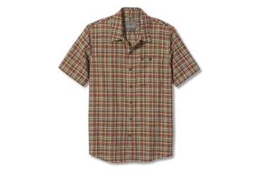 Image of Royal Robbins Redwood Plaid S/S Shirt - Mens, Khaki, L, Y721024-Khaki-L