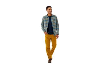 Image of Royal Robbins Thermotech Ren Plaid Long Sleeve Shirt - Mens, Fiddlehead, Large, Y422006-255-L