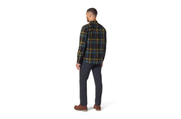 Image of Royal Robbins Trouvaille Organic Cotton Plaid Long Sleeve Shirt - Men's, Medium, Jet Black Kruse Pld, Y722018-014-M