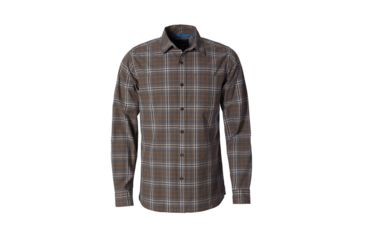 Image of Royal Robbins Trouvaille Plaid Long Sleeve Shirt - Mens, Falcon, Large, Y722007-423-L