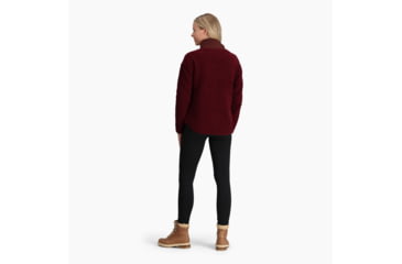 Image of Royal Robbins Urbanesque Sherpa 1/2 Zip Shirt - Womens, Burnt Grape, Medium, Y312025596M