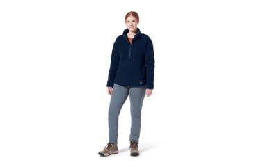 Image of Royal Robbins Urbanesque Sherpa 1/2 Zip Shirt - Women's, Extra Small, Naval, Y312025-150-XS