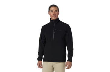 Image of Royal Robbins Venturelayer Fleece 1/4 Zip Pullover - Men's, Large, Jet Black, Y412025-037-L