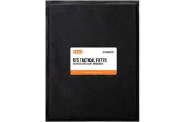 Image of RTS Tactical FX770 NIJ 0101.06 Level IIIA Soft Armor Insert, Black, 6 x 8, RTS-52223
