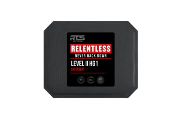 Image of RTS Tactical Ballistic Insert Relentless Level II HG1 Barrday Kevlar Armor Plate