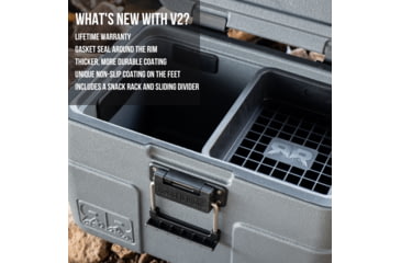 Image of Rugged Road 65 Cans Version 2 Hard Cooler, Gunmetal Gray, RR65 V2 - Gunmetal Gray