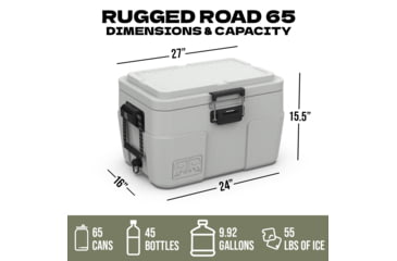 Image of Rugged Road 65 V2 Cooler, Forest Green, RR65-V2-Forest Green