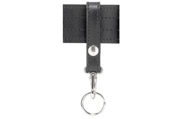 Image of Safariland 169S Key Ring W/ 1 Snap, Plain Black W/ Black Plastic Snap 169S-2PBL