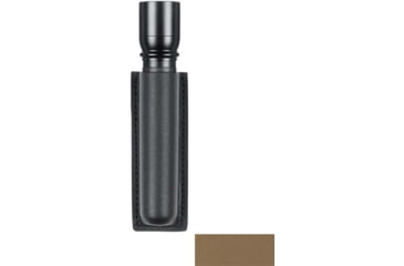 Image of Safariland Model 306 Open Top Mini Flashlight Holder, 6 V SurFire Light, FDE Brown, STX Tactical, MOLLE, 306-1-553-MSA