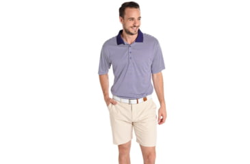 Image of Saint Bernard Stripe Performance Knit Collar Polo - Mens, stripe-prf-kn-hl1036
