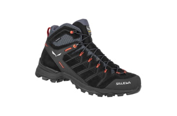 Image of Salewa Alp Mate Mid WP Hiking Boots - Mens, Black Out/Fluo Orange, 12.5, 00-0000061384-996-12.5