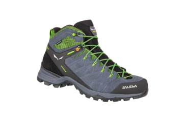 Image of Salewa Alp Mate Mid WP Hiking Boots - Mens, Ombre Blue/Pale Frog, 12.5, 00-0000061384-3862-12.5