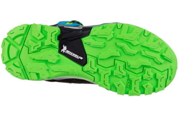 Image of Salewa Alp Trainer Mid GTX Hiking Boots - Kids, Blue Danube/Fluo Green, 3.5, 00-0000064010-8375-3.5