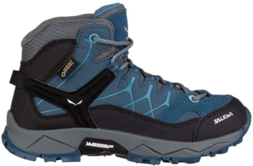 Image of Salewa Alp Trainer Mid GTX Hiking Boots - Kids, Dark Denim/Charcoal, 12, 00-0000064010-365-12
