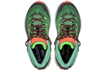 Image of Salewa Alp Trainer Mid GTX Hiking Boots - Kids, Myrtle/Tender Shot, 2, 00-0000064010-5960-2