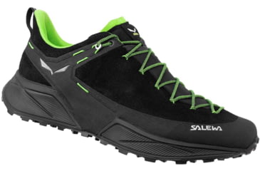 Image of Salewa Dropline Leather Hiking Shoes - Mens, Black/Pale Frog, 8, 00-0000061393-919-8