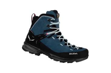 Image of Salewa MTN Trainer 2 Mid GTX Hiking Boots - Womens, Dark Denim/Black, 9.5, 00-0000061398-8669-9.5