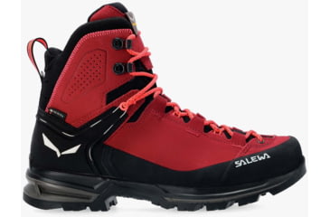 Image of Salewa MTN Trainer 2 Mid GTX Hiking Boots - Womens, Red Dahlia/Black, 6, 00-0000061398-6840-6